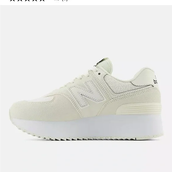 NEW BALANCE 574+ PLATFORM SNEAKER - Picture 2 of 16